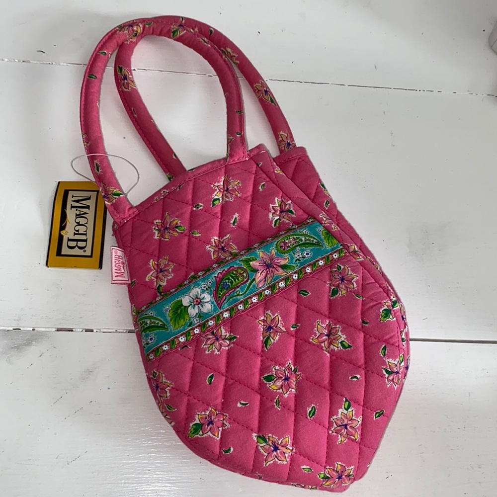 Maggib quilted small pink purse (evening pouch)